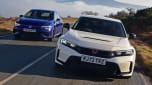 Honda Civic Type R and Volkswagen Golf R 20 Years - front tracking