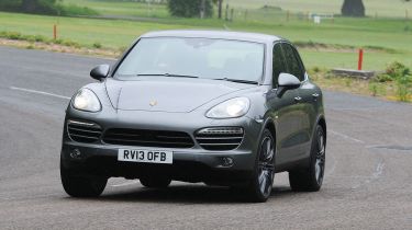 Porsche Cayenne front cornering