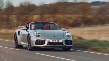 Porsche 911 Turbo S Cabriolet - front cornering