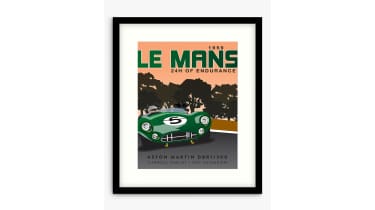 1959 Car Race Framed Print &amp; Mount