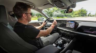 Audi A5 e-hybrid quattro Steve Walker driving