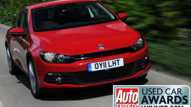 Used Car Awards 2016 - VW Scirocco front tracking