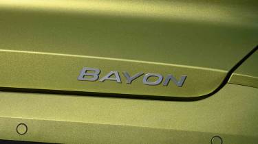 Hyundai Bayon - tailgate Bayon badge detail