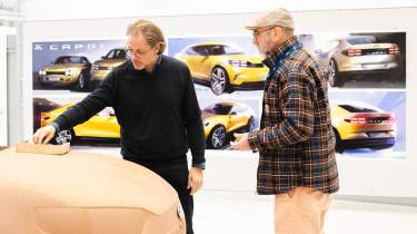 Ford Capri designed by Eric Cantona - in the design studio