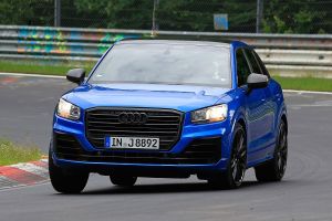 Audi SQ2 spy shots - front cornering