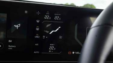 Kia EV9 Air - climate control display