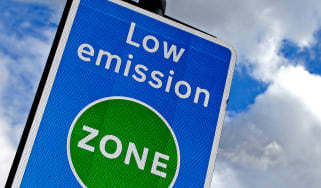 Low Emission Zone road sign
