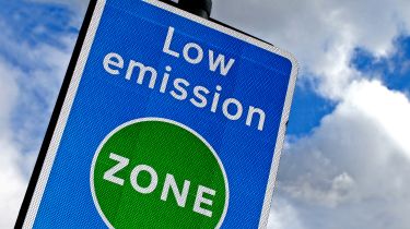 Low Emission Zone road sign