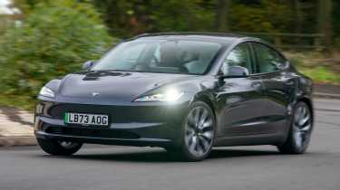 Tesla Model 3 - front cornering