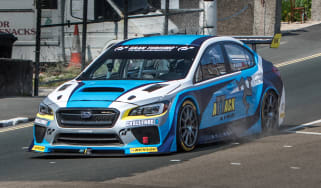 Subaru WRX STI - Isle of Man TT action