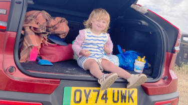 Volvo EC40 Plus long-term - child in boot