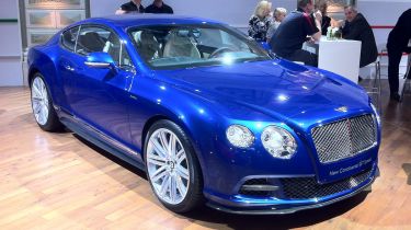 Bentley Continental GT Speed on the show stand