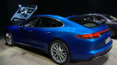Porsche Panamera - studio rear blue