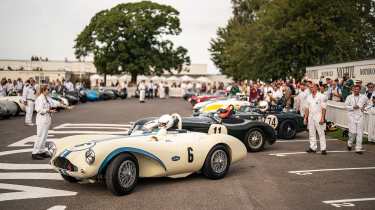 Goodwood Revival - cars prepping for a race