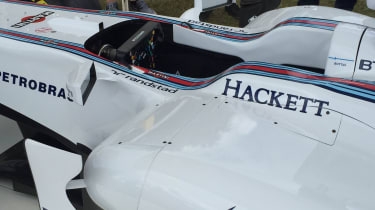 Goodwood 2016 - supercar car park williams f1 cockpit