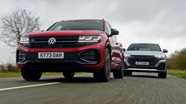 Volkswagen Touareg and Audi Q8 - front tracking