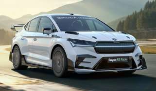 Skoda Enyaq RS Race - dynamic front 3/4