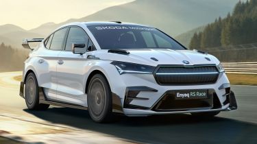 Skoda Enyaq RS Race - dynamic front 3/4