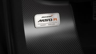 McLaren MSO R Spider plaque