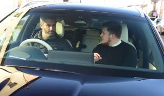 Richard having a conversation while driving