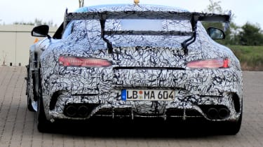 Mercedes AMG GT R Black Series - rear tracking spy