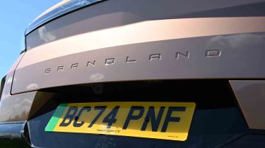 Vauxhall Grandland - tailgate 'Grandland' stamping