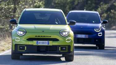 Abarth 600e - range front