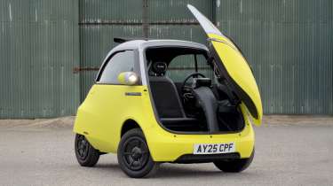 Microlino - front 3/4 door open