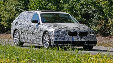 2017 BMW 5 Series estate spyshots front side