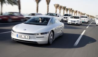 VW XL1 driving Doha