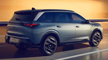 New Peugeot 5008 seven-seat SUV - dynamic rear 3/4