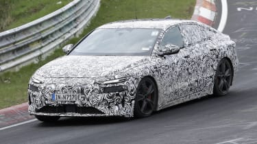 Audi S6 e-tron (camouflaged) - front cornering