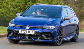 VW Golf R Estate - front cornering