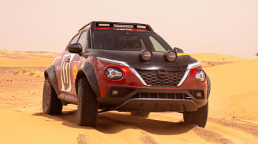 Nissan Juke Hybrid Rally Tribute - front tracking