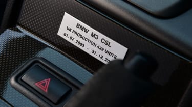 BMW M3 CSL - gear selector