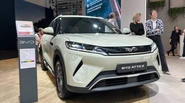 BYD Atto 2 at the 2025 Brussels Motor Show - front static 