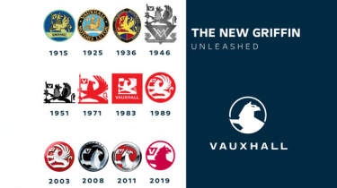 Vauxhall Griffin logo - history