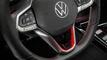 New Volkswagen Golf GTI steering wheel