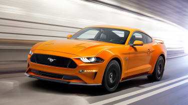 Ford Mustang GT facelift front dynamic