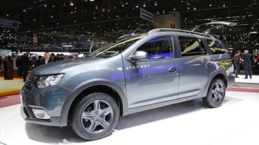 Dacia Logan MCV Stepway Geneva - side grey