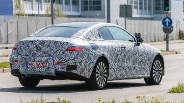 Mercedes E-Class Coupe spies rear