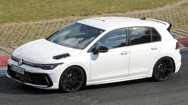 VW Golf R spy shot - front angled