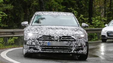 New Audi A8 spies front