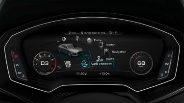 Audi TT 3 dials infotainment view