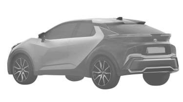 Toyota Small SUV patent image - rear angled facing left