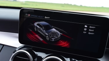 Mercedes C-Class infotainment screen