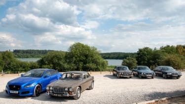 Jaguar XJ years: XJ6, XJ12, XJ40 and XJR 575 driven group