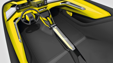 VW electric off-roader - interior sketch