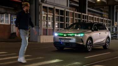 Prototype Vauxhall SUV - green light on zebra crossing
