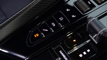 Aston Martin DB12 - centre console switchgear